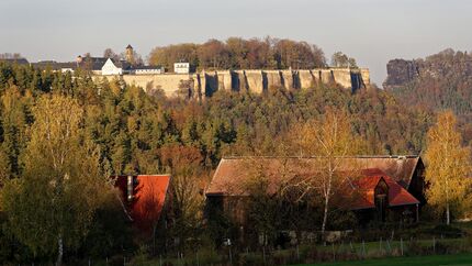Wanderung auf dem Forststeig im Elbsandsteingebirge